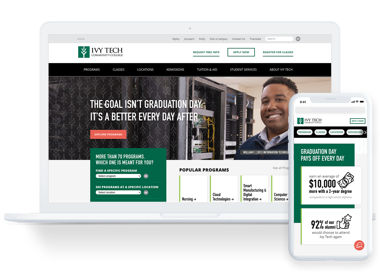 Ivy Tech Community College Website
