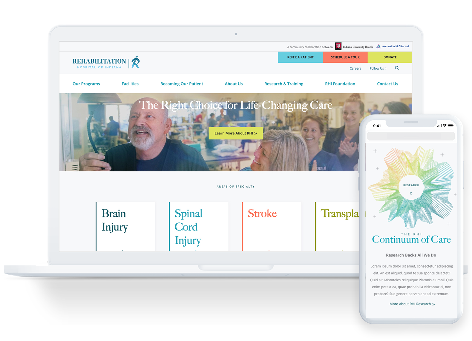 Rehabilitation Hospital of Indiana Website